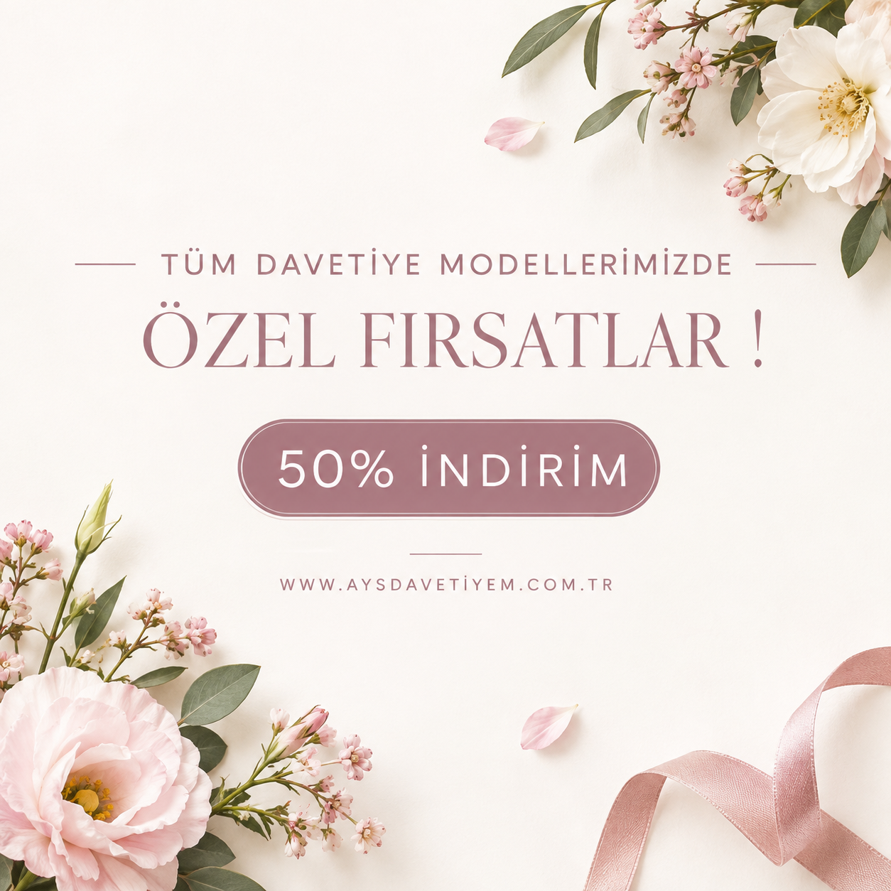 AYS Davetiyem davetiye ve zarf koleksiyonu